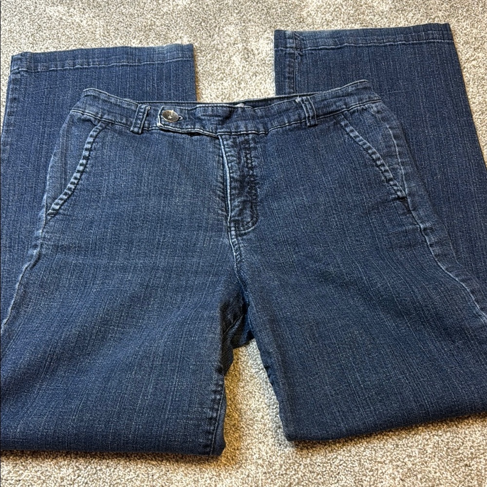 Bandolino Women's Straight-Leg Jeans in Dark Blue Denim